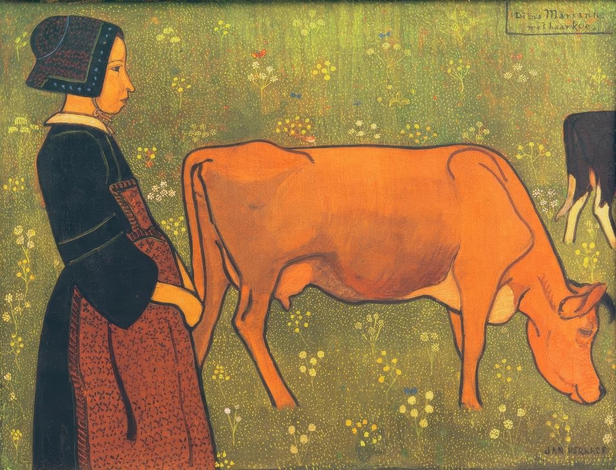 Marianne és a tehene alkotó: Jan Verkade