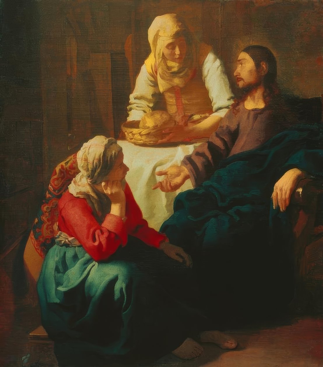 Krisztus Máriával és Mártával alkotó: Jan Vermeer van Delft
