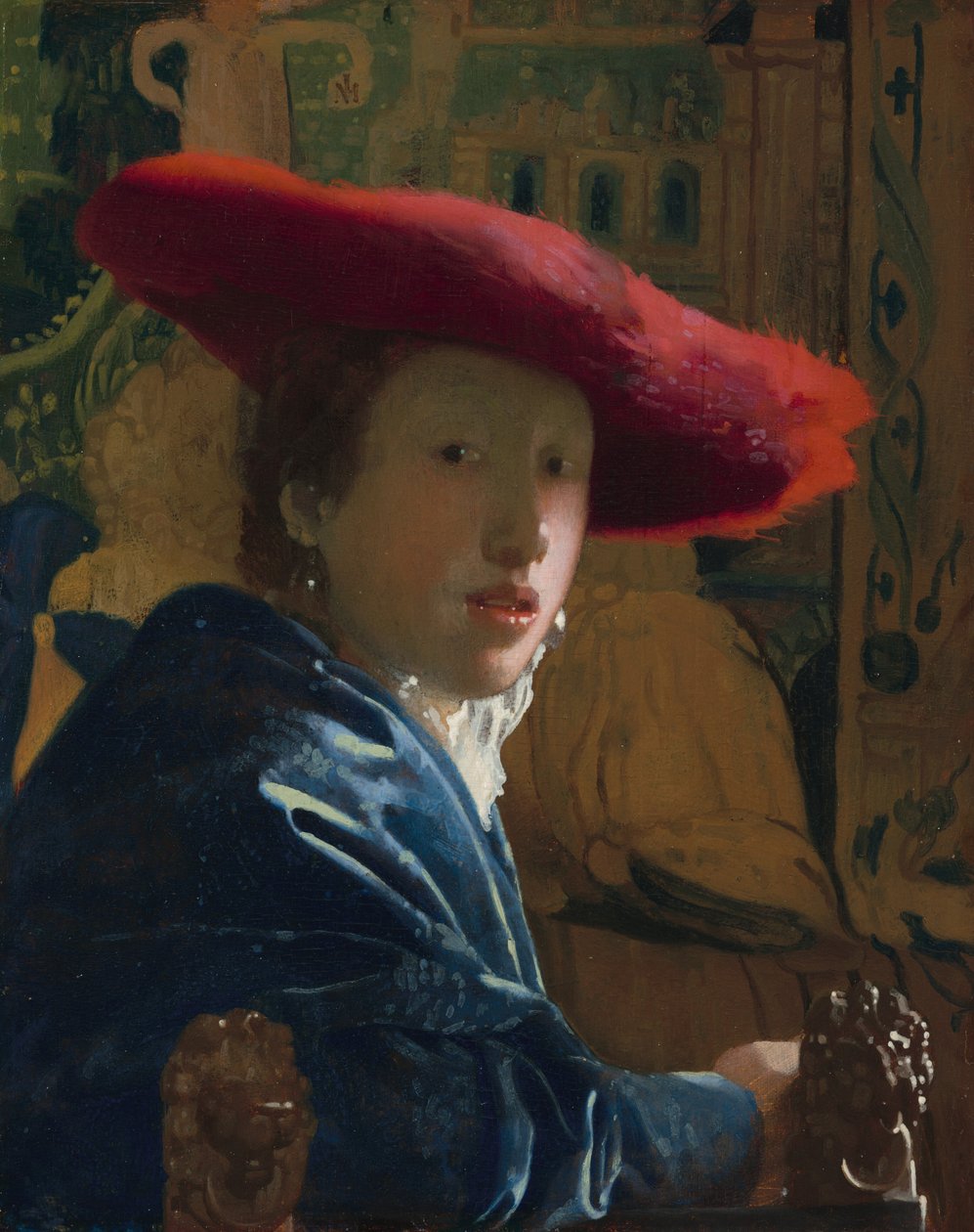 Piroskalapos lány, c. 16651666. alkotó: Johannes Vermeer