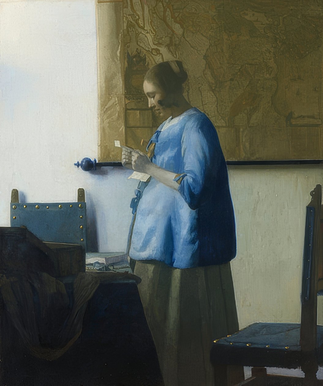 A levélolvasó. 1663 körül alkotó: Jan Vermeer van Delft