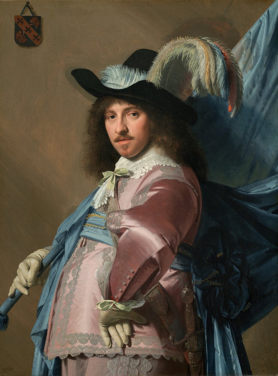 Andries Stilte mint zászlóvivő, 1640. alkotó: Jan Verspronck