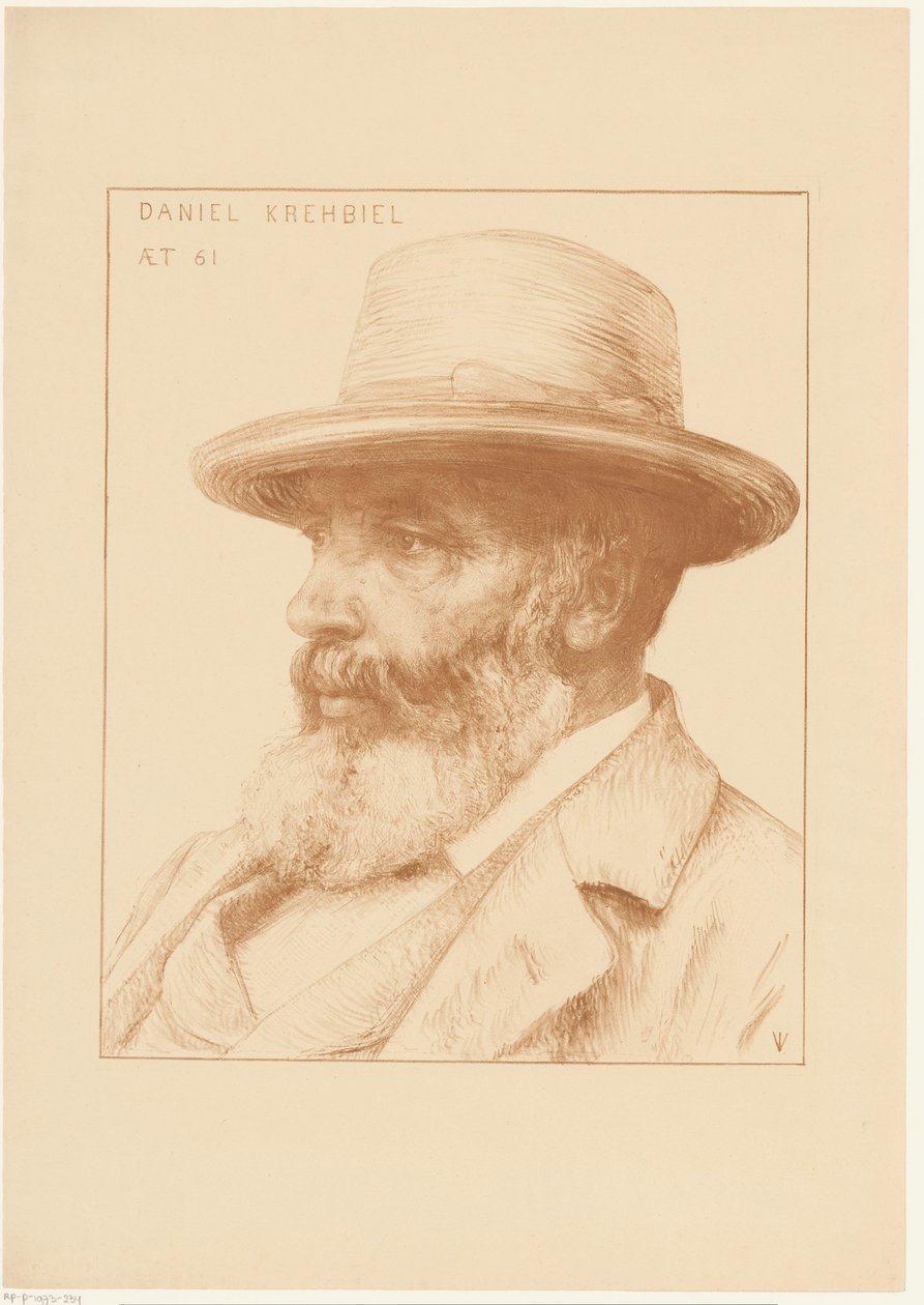 Daniel Krehbiel portréja alkotó: Jan Veth