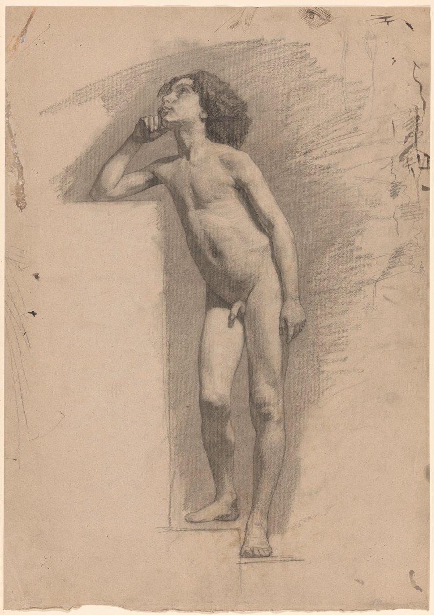 álló meztelen fiú alkotó: Jan Veth