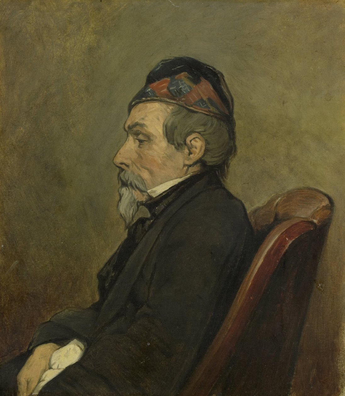 Johan-Hendrick-Louis Meyer tengerészfestő portréja alkotó: Jan Weissenbruch