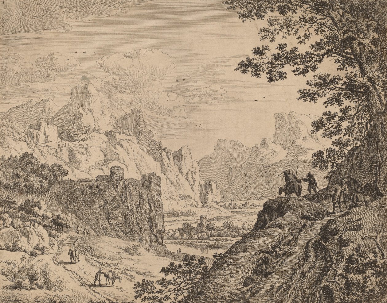 Kilátás a Rajna folyóra. alkotó: Jan van Aken