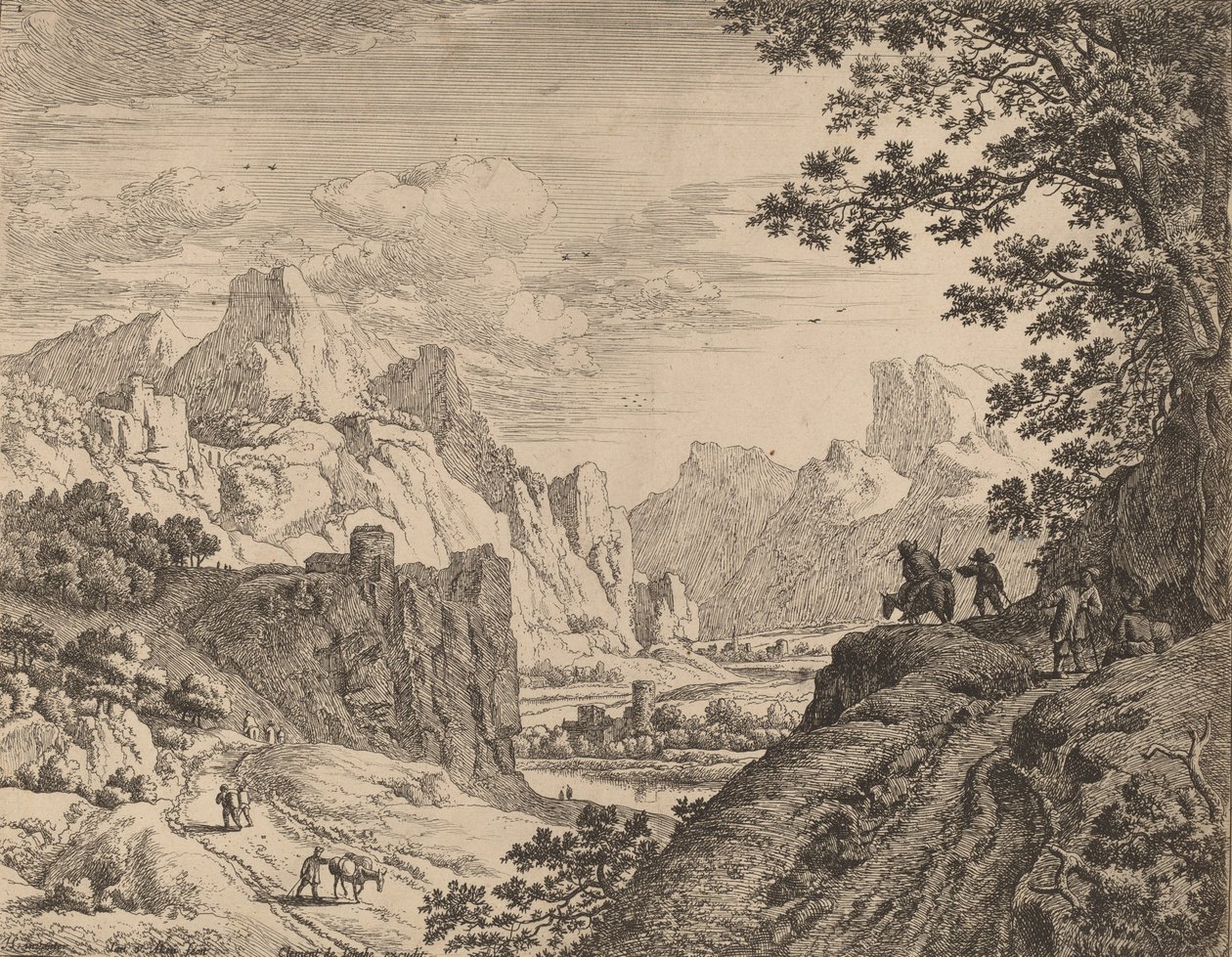 Kilátás a Rajna folyóra. alkotó: Jan van Aken