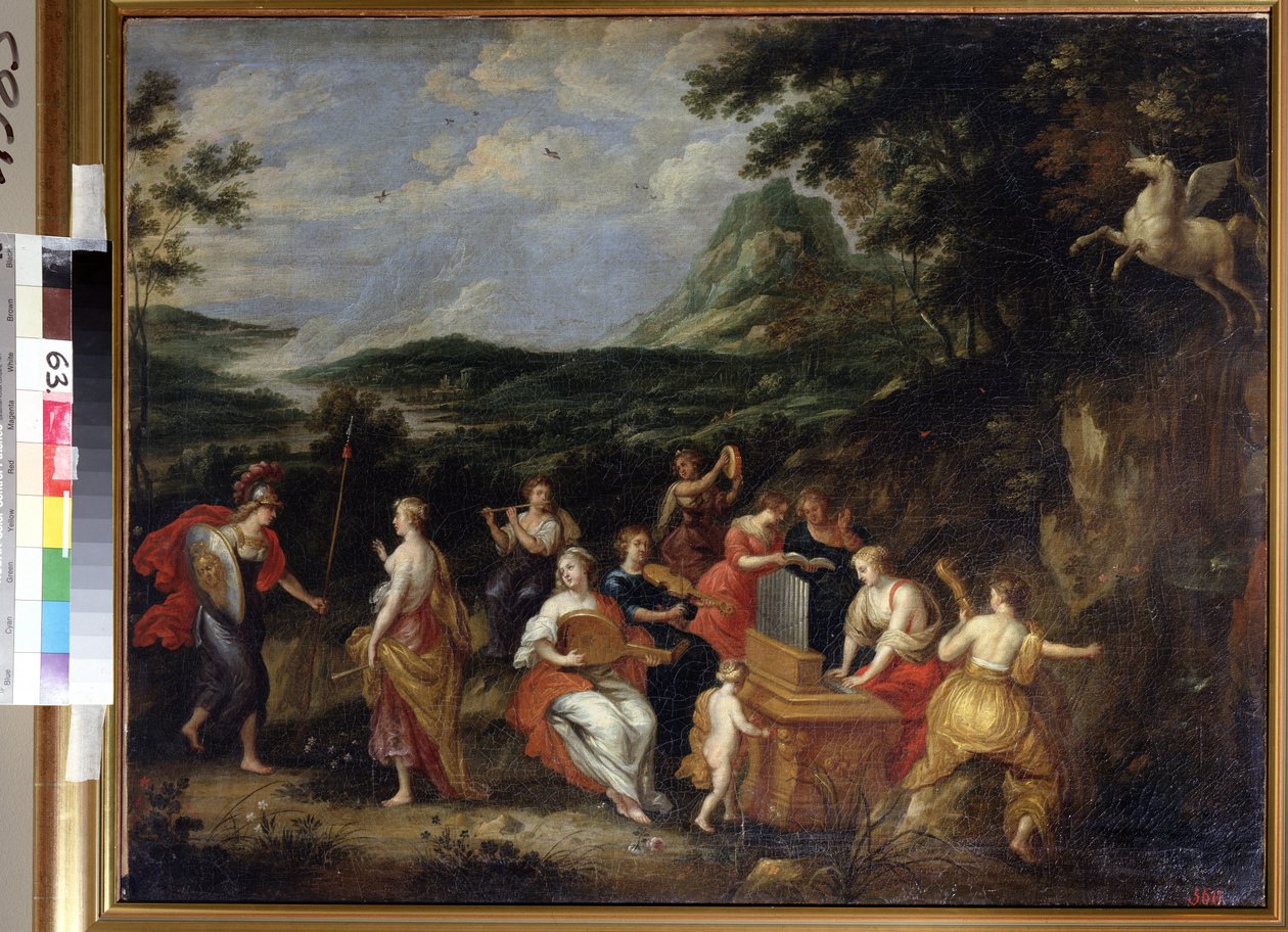 Pallas Athéné és a múzsák alkotó: Jan van Balen