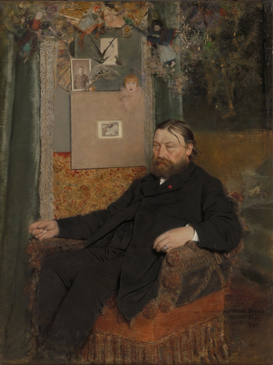 A zeneszerző Peter Benoit alkotó: Jan van Beers