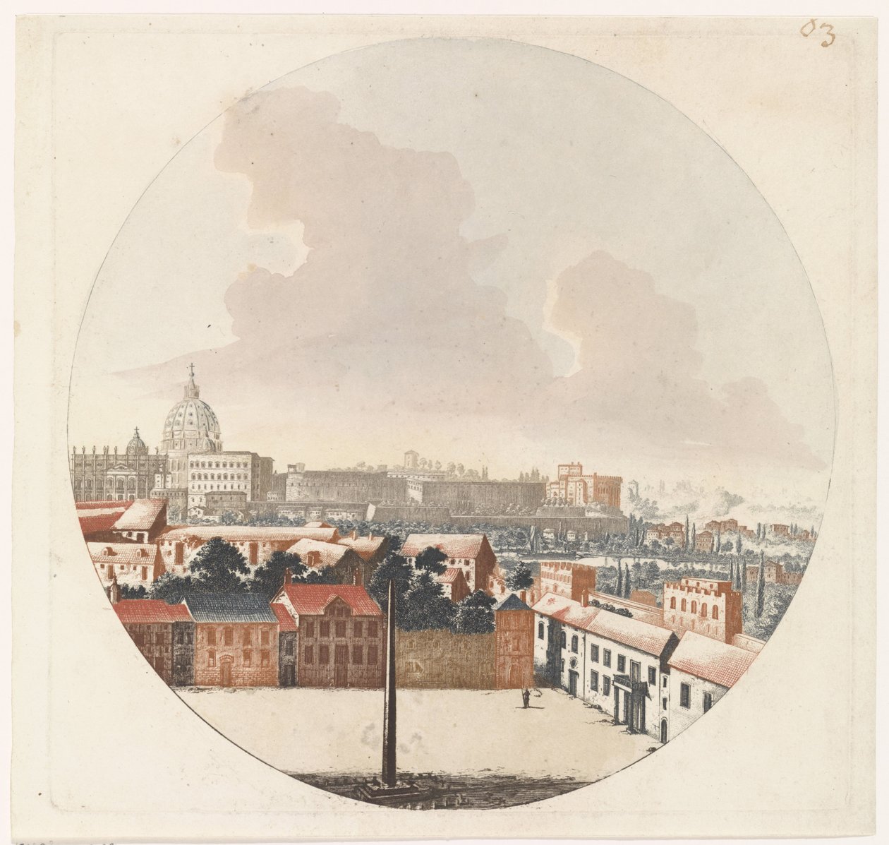 Kilátás Rómára alkotó: Jan van Call (I) (possibly)