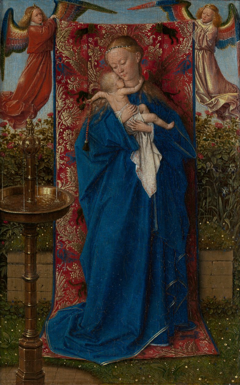 Madonna a szökőkútnál alkotó: Jan van Eyck