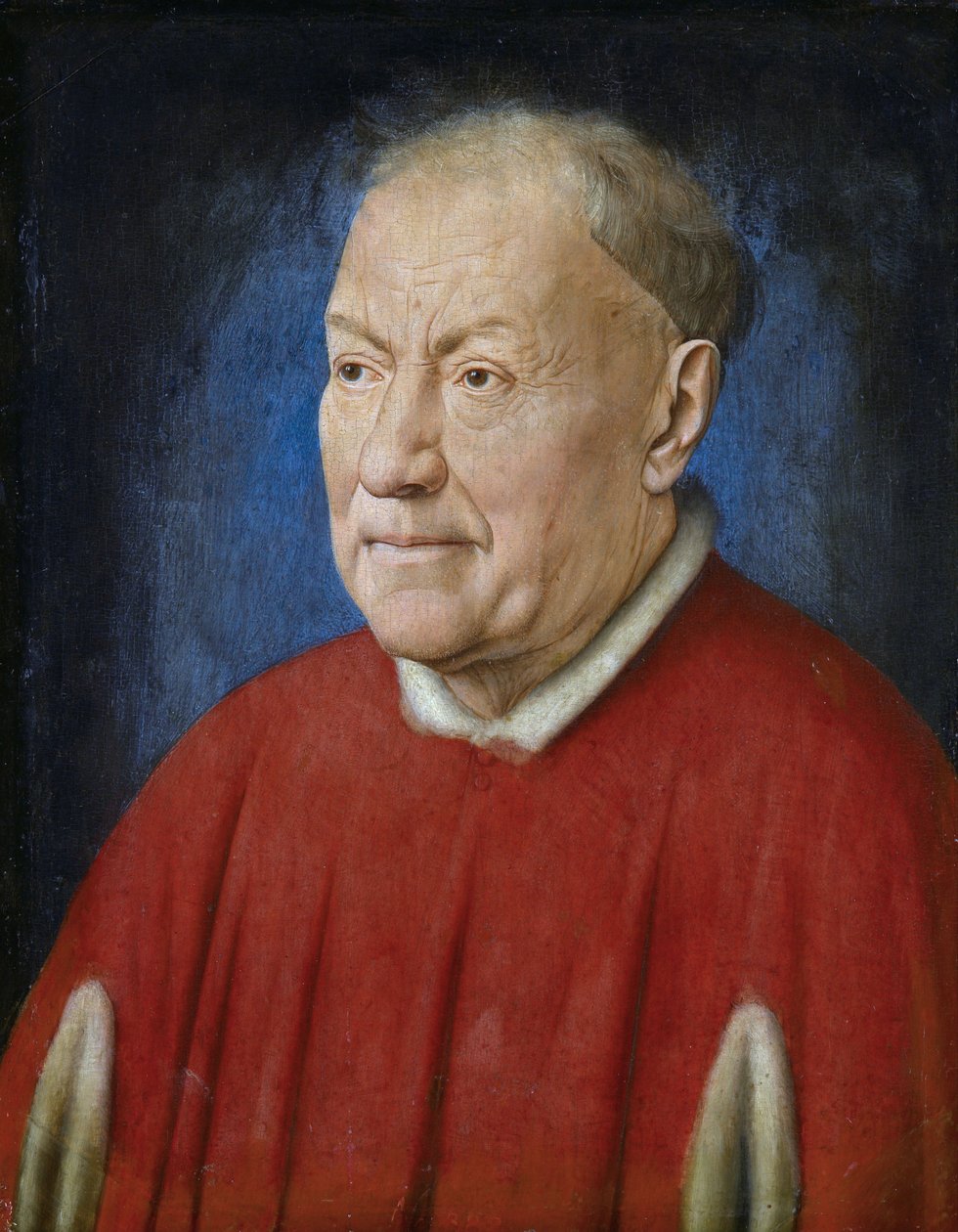 Nicholaes Albergati bíboros portréja alkotó: Jan van Eyck