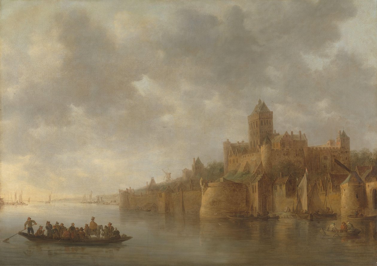 A Valkhof Nijmegenben alkotó: Jan van Goyen
