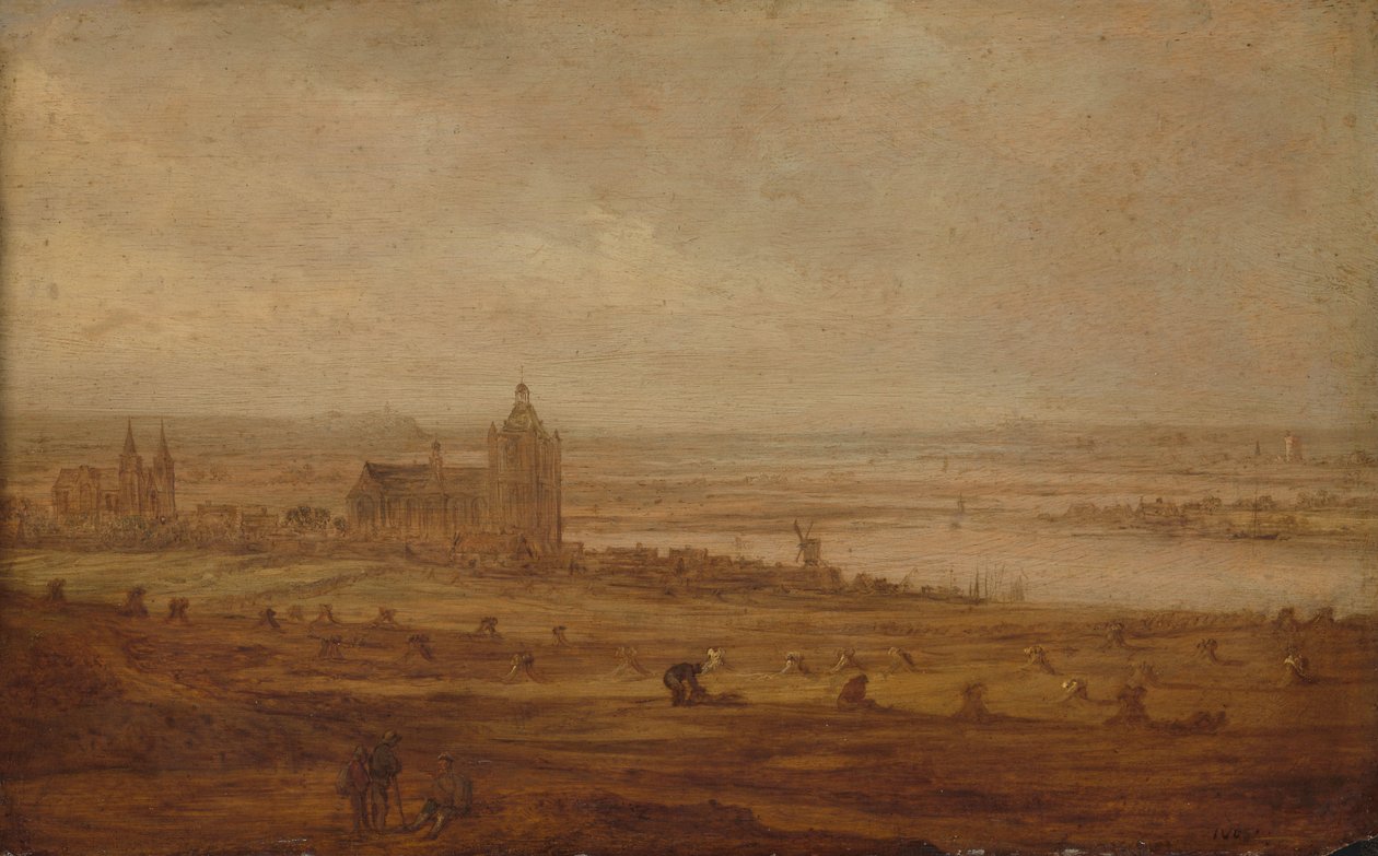Kilátás Arnhemre alkotó: Jan van Goyen