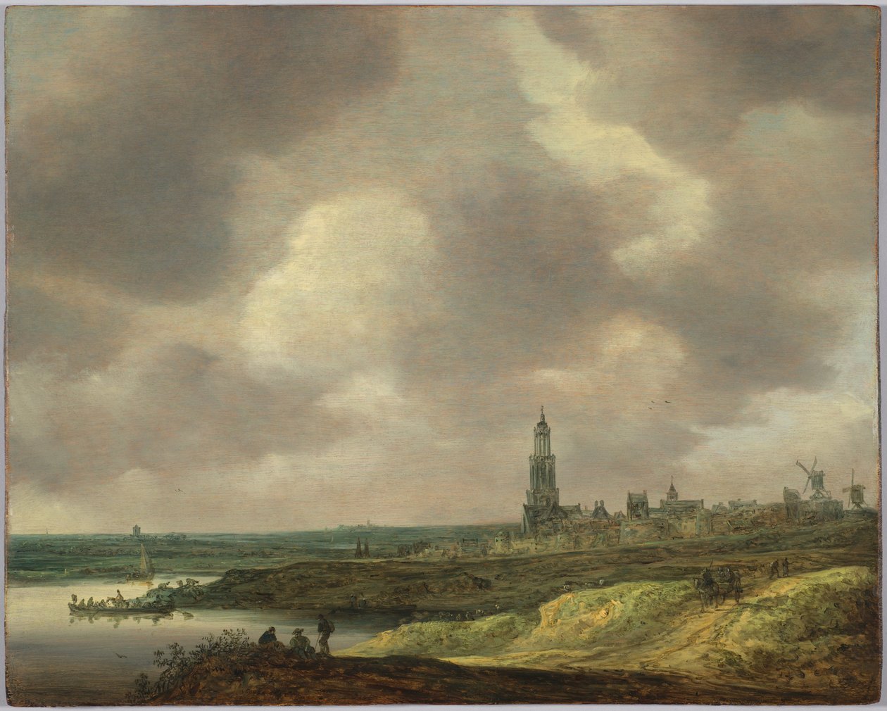 Rhenen kilátása alkotó: Jan van Goyen