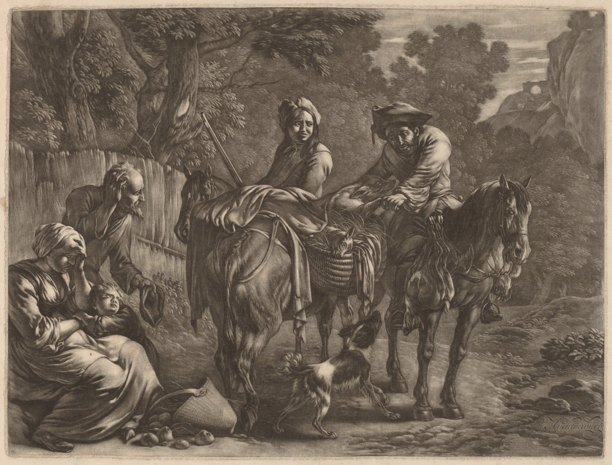 Rablók lóháton alkotó: Jan van Huchtenburgh