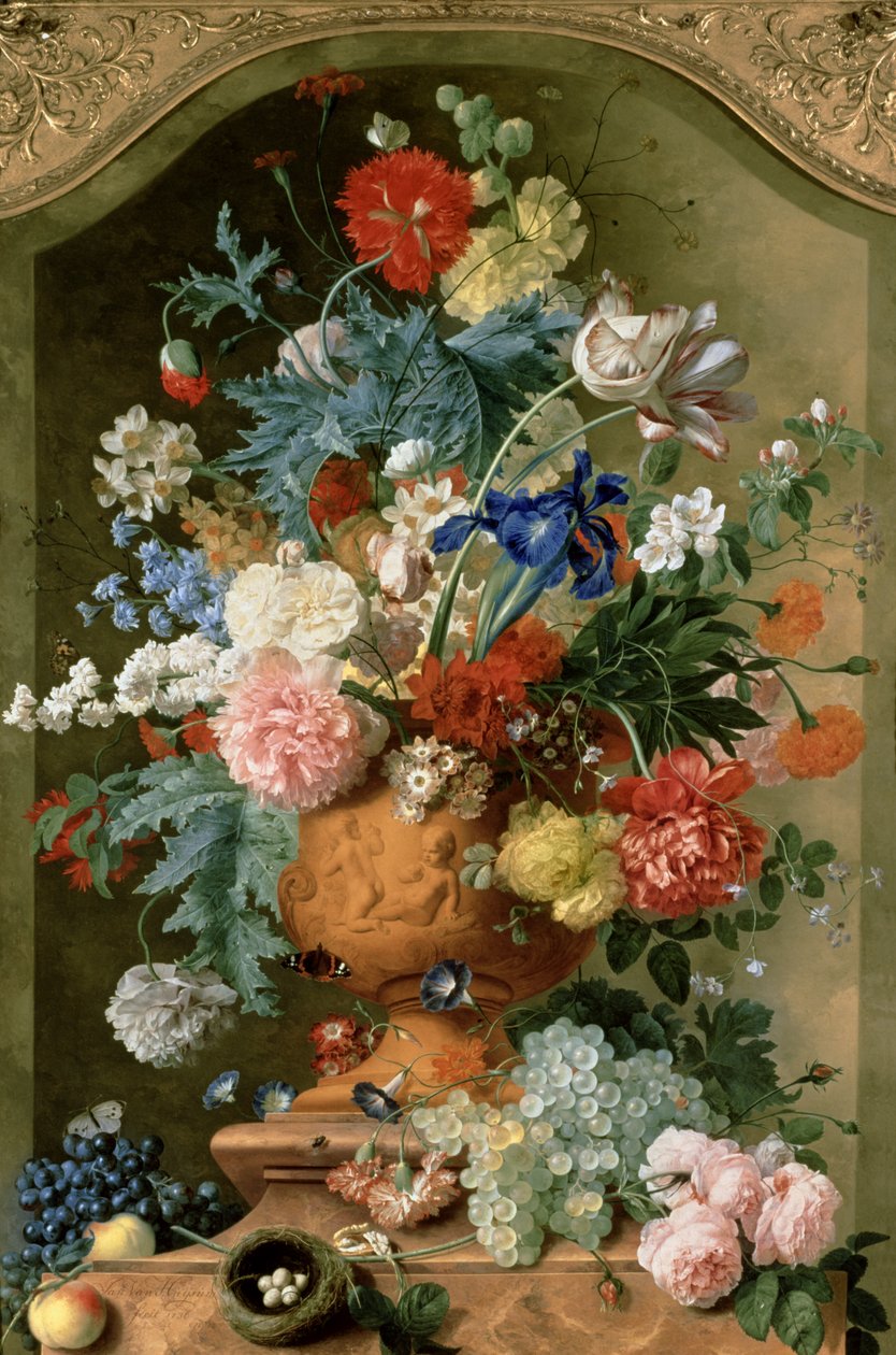 Virágok terrakotta vázában, 1736 alkotó: Jan van Huysum