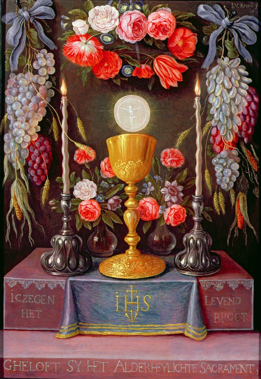 Az Eucharisztia alkotó: Jan van Kessel the Elder