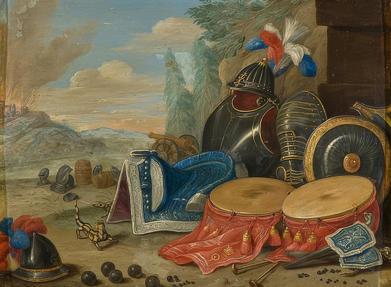 A háború szimbólumai alkotó: Jan van Kessel the Elder