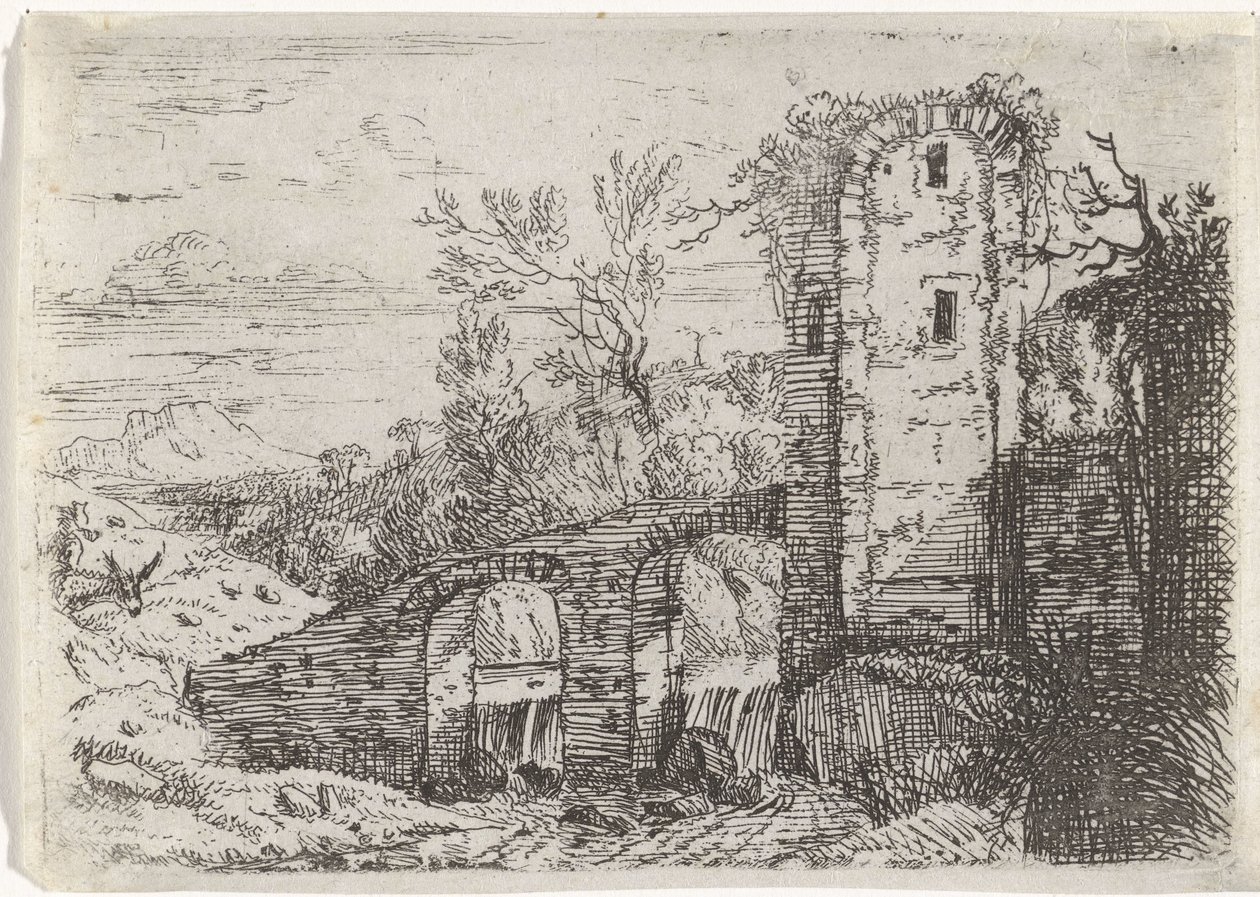 Kőhíd vízesés felett alkotó: Jan van Nickelen