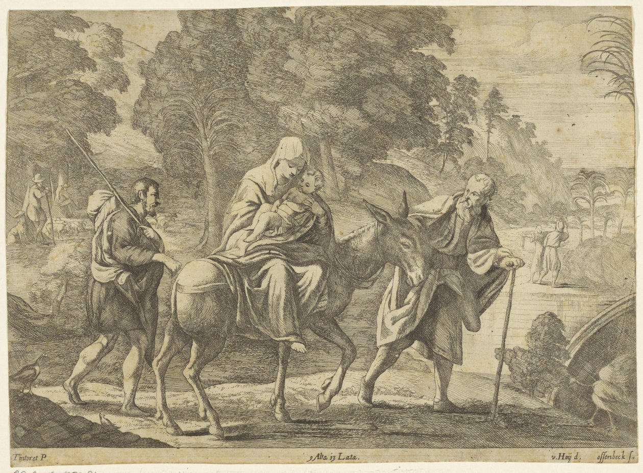 Repülés Egyiptomba alkotó: Jan van Ossenbeeck