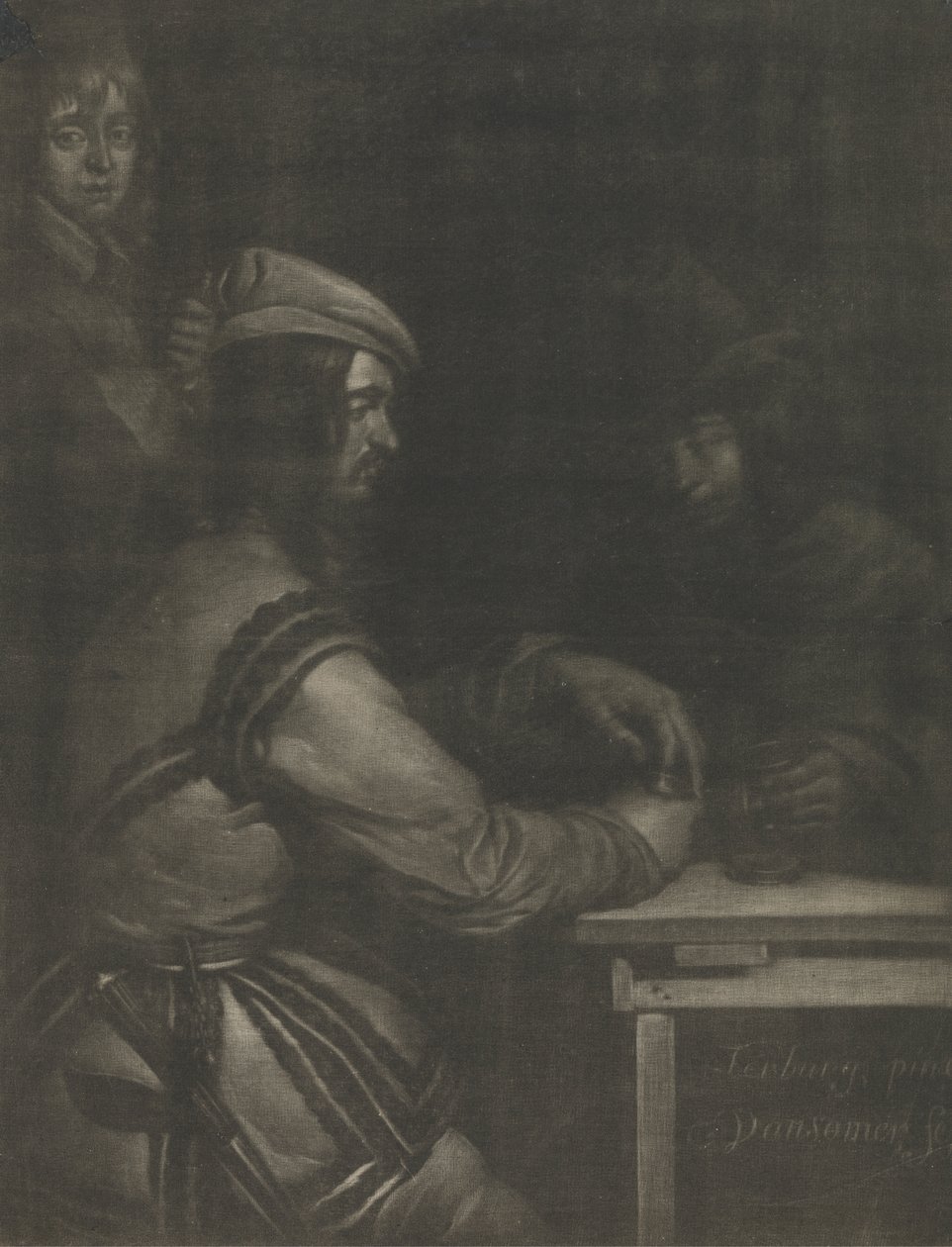 Jelenet egy fogadóban alkotó: Jan van Somer