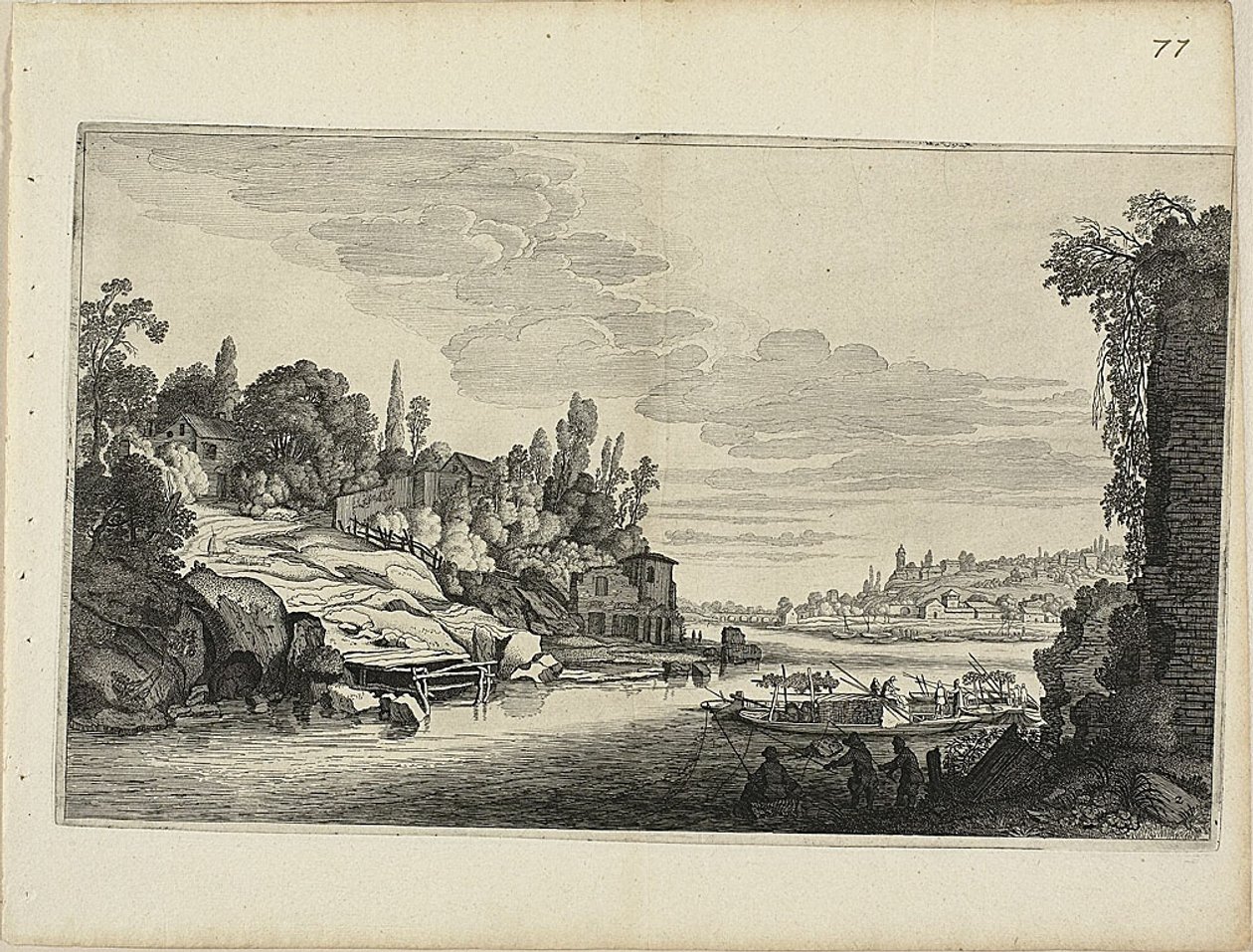 Folyami táj alkotó: Jan van de Velde II