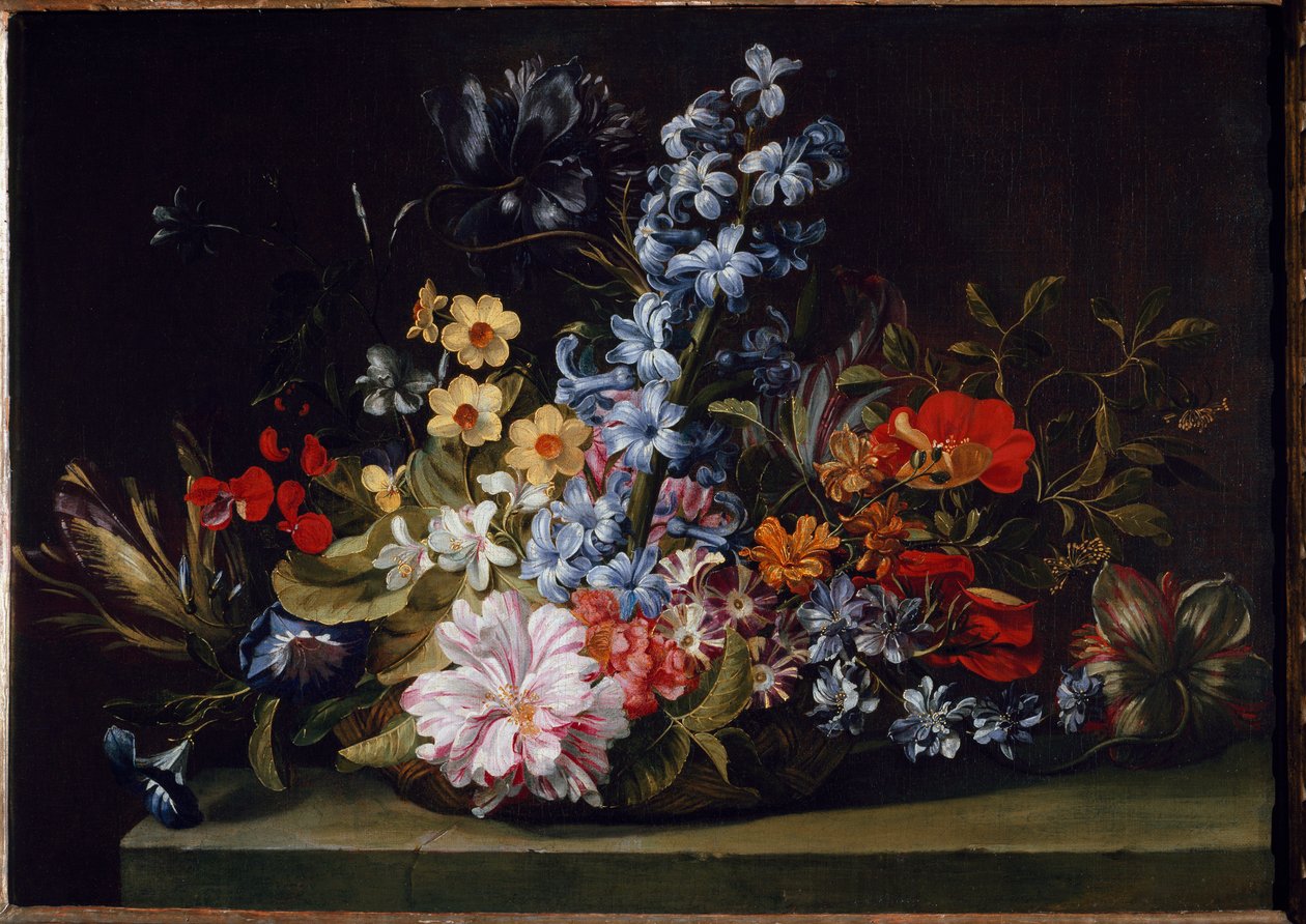 Virágkosár (Festmény alkotó: Jan van den Hecke