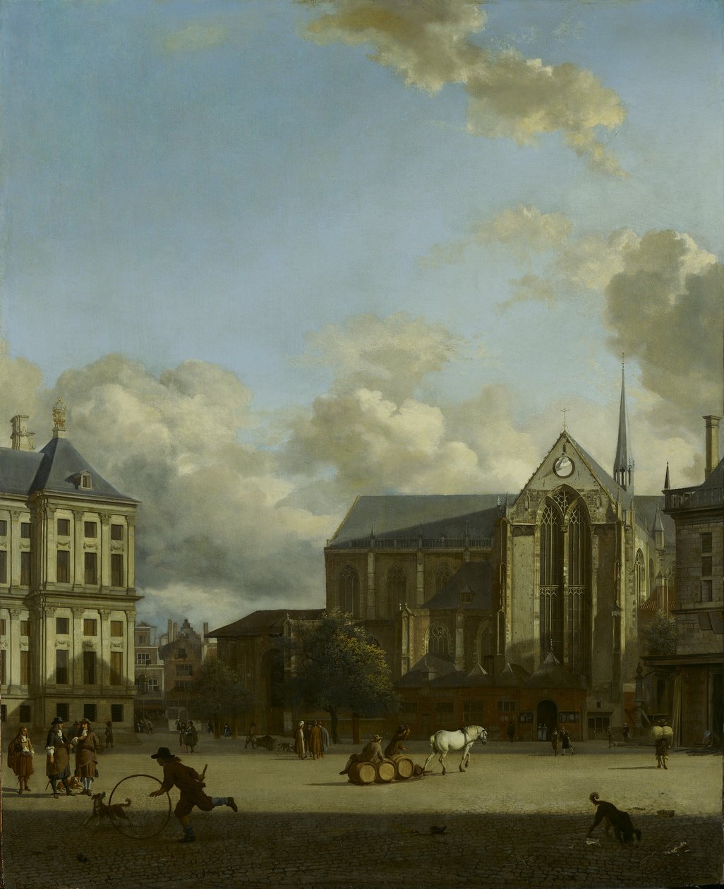 Dam tér új templommal alkotó: Jan van der Heyden
