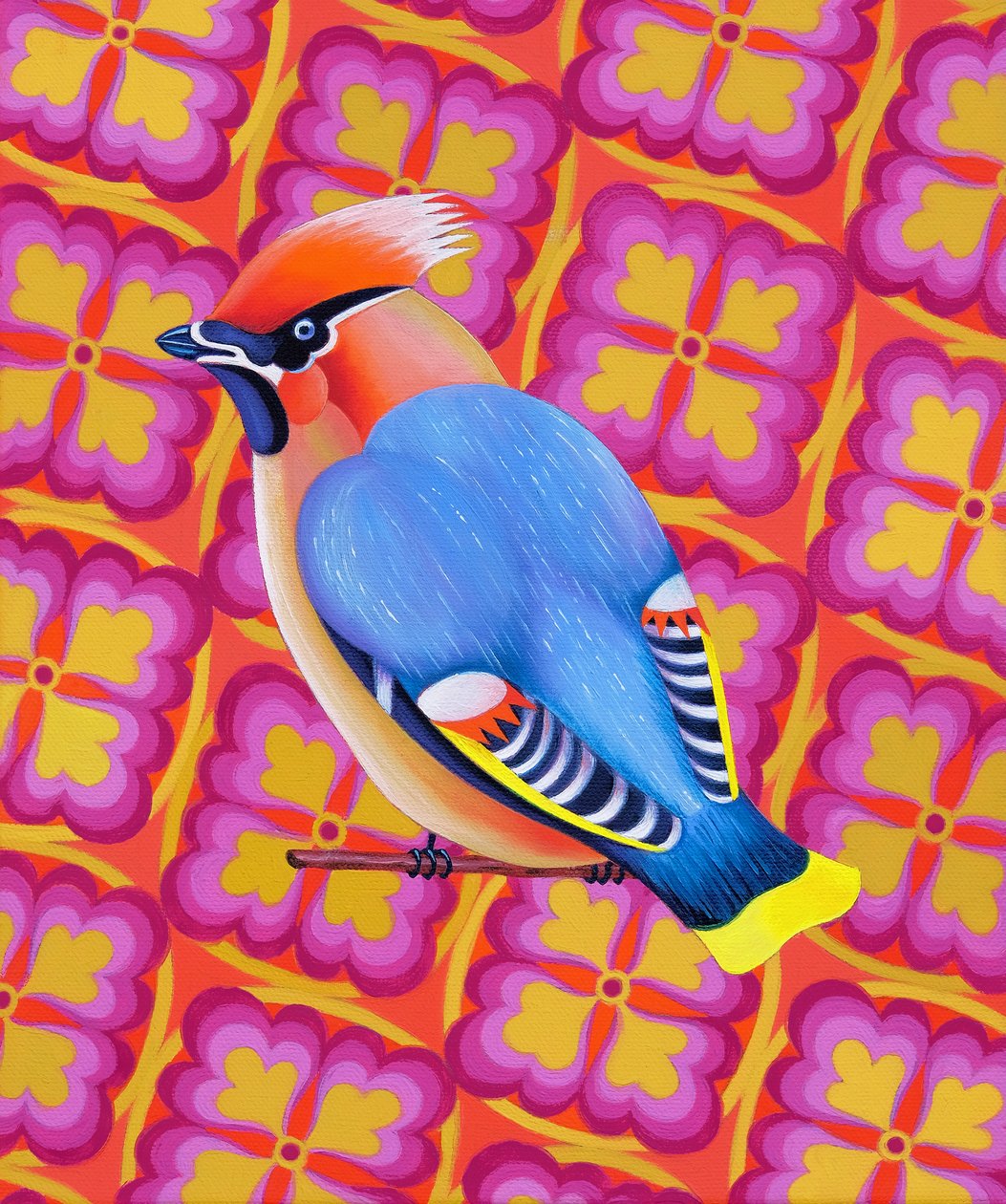 Waxwing, 2023 (oil on canvas) alkotó: Jane Tattersfield