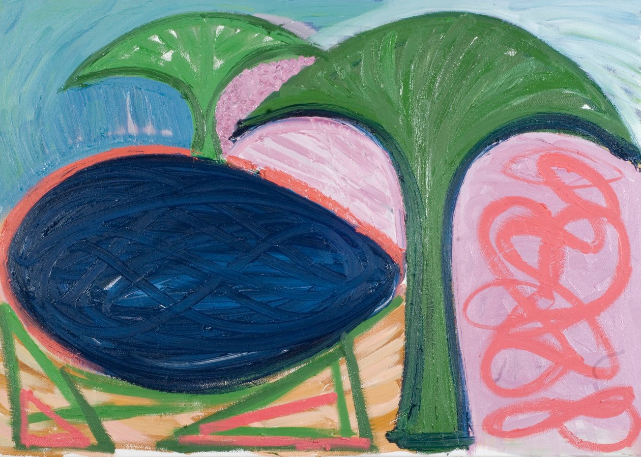 Tó és fák, 2007 (olaj, vászon) alkotó: Janet McKenzie