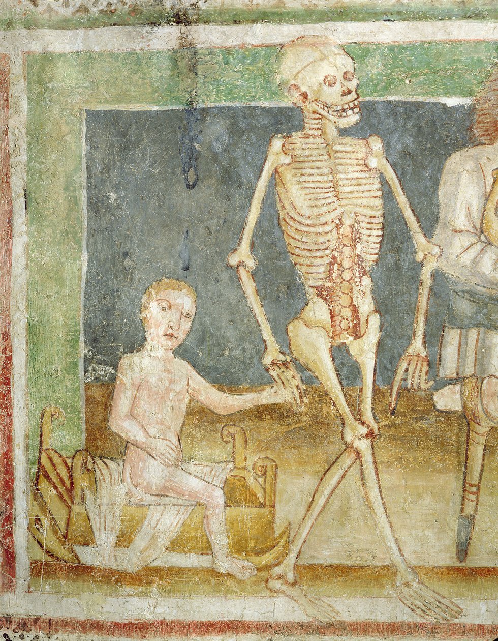 A haláltánc: Halál és a gyermek, 1490 alkotó: Janez Kastav