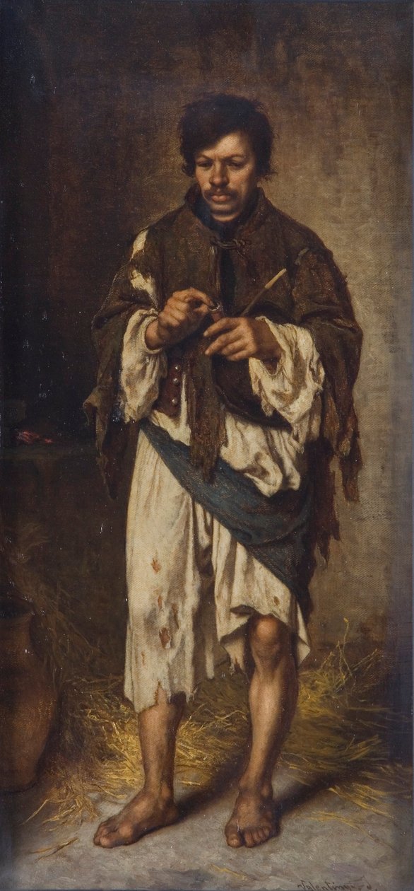 "A koldus", 1862-1902 alkotó: Janos Valentiny