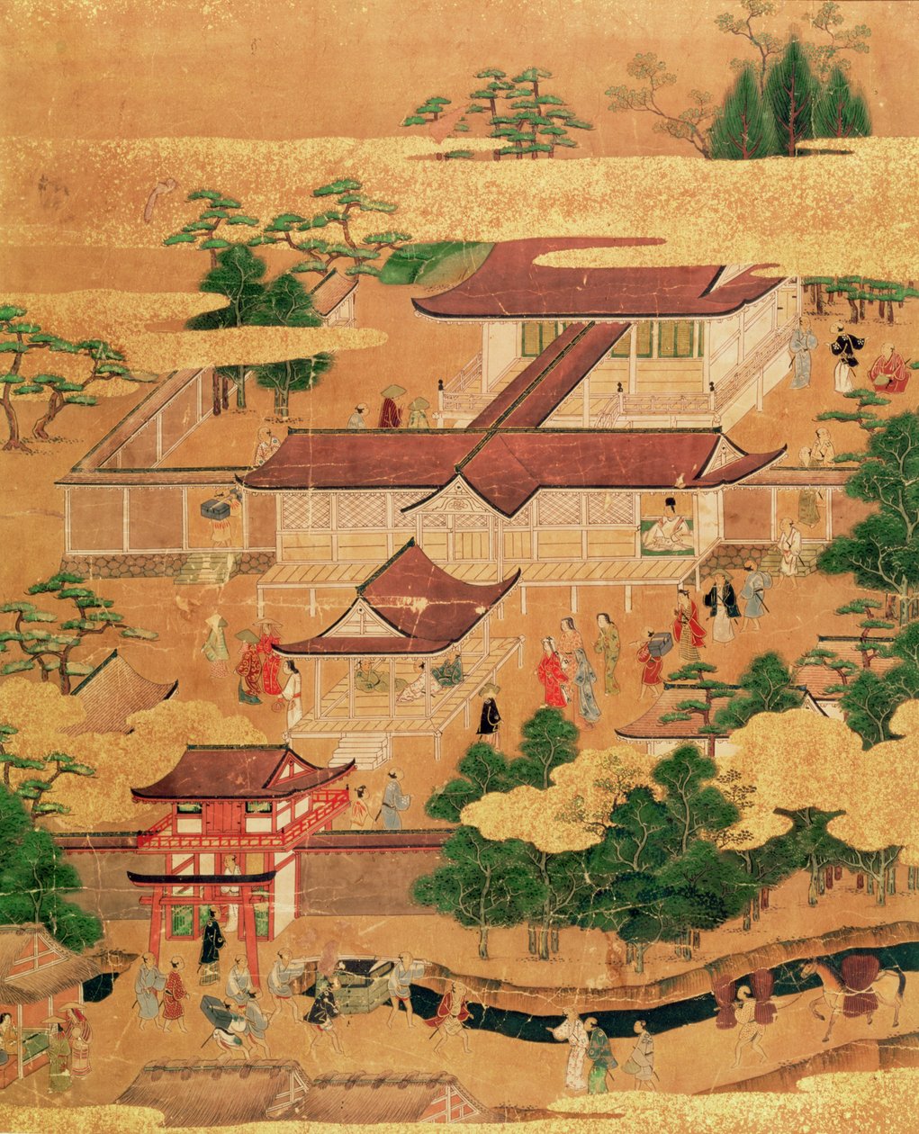 A japán udvar élete és kedvtelései, Tosa Iskola, Edo-korszak, 1800 körül (rajz egy sorozatból) alkotó: Japanese School