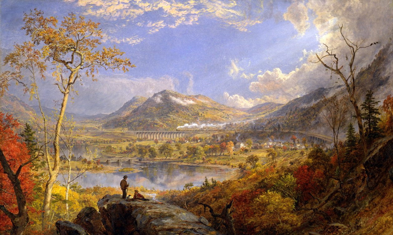 Starrucca viadukt, Pennsylvania alkotó: Jasper Francis Cropsey