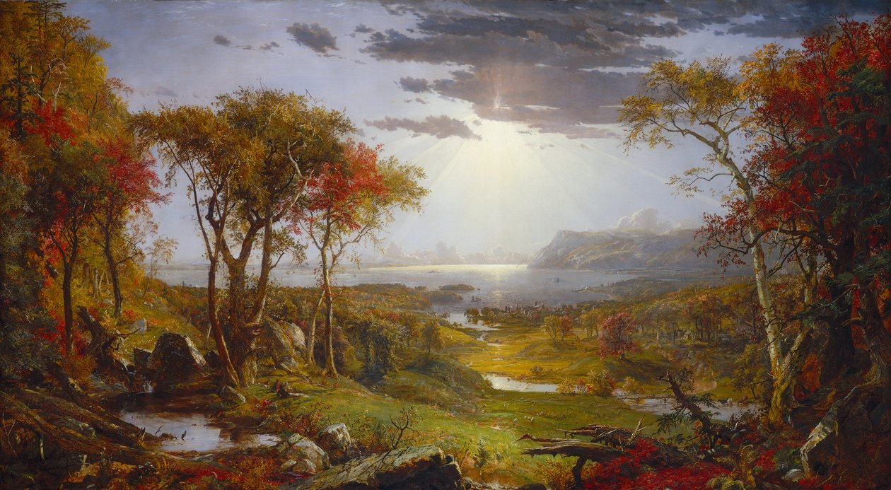 Ősz... a Hudson folyón alkotó: Jasper Francis Cropsey