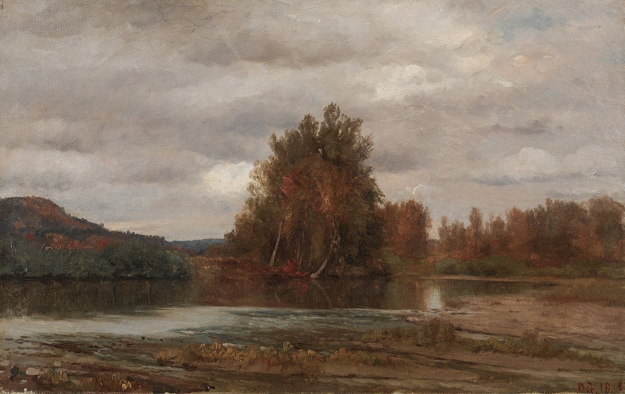 Szürke nap az Esopuson alkotó: Jasper Francis Cropsey