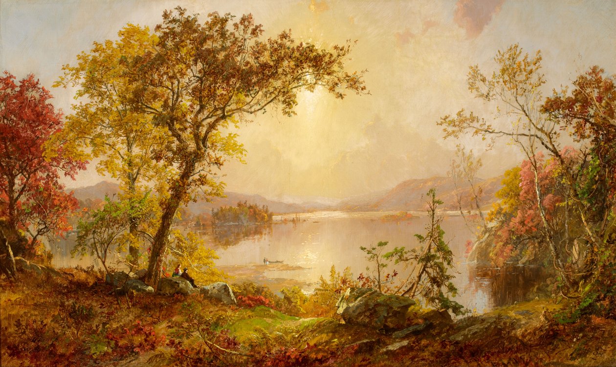 Greenwood Lake, Ősz a Hudsonon alkotó: Jasper Francis Cropsey