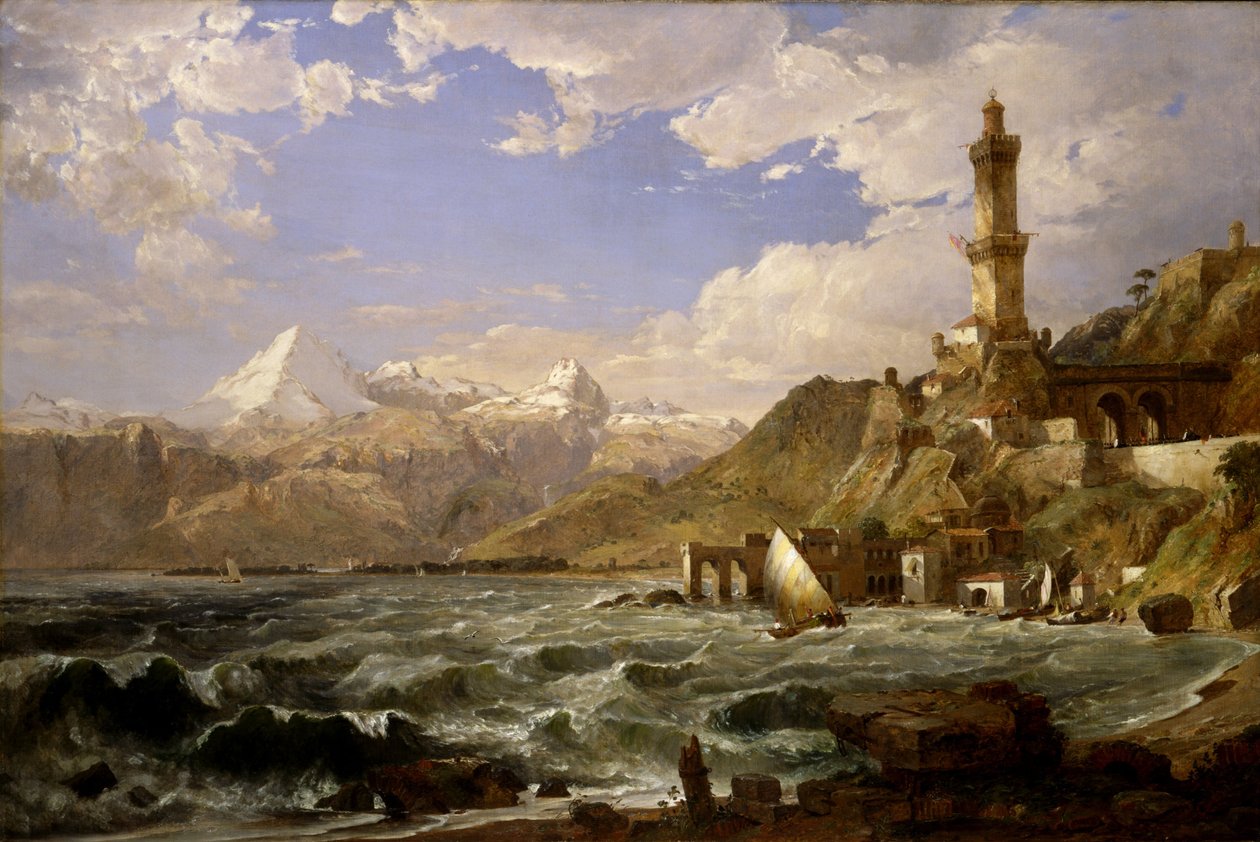 Genova partjai alkotó: Jasper Francis Cropsey