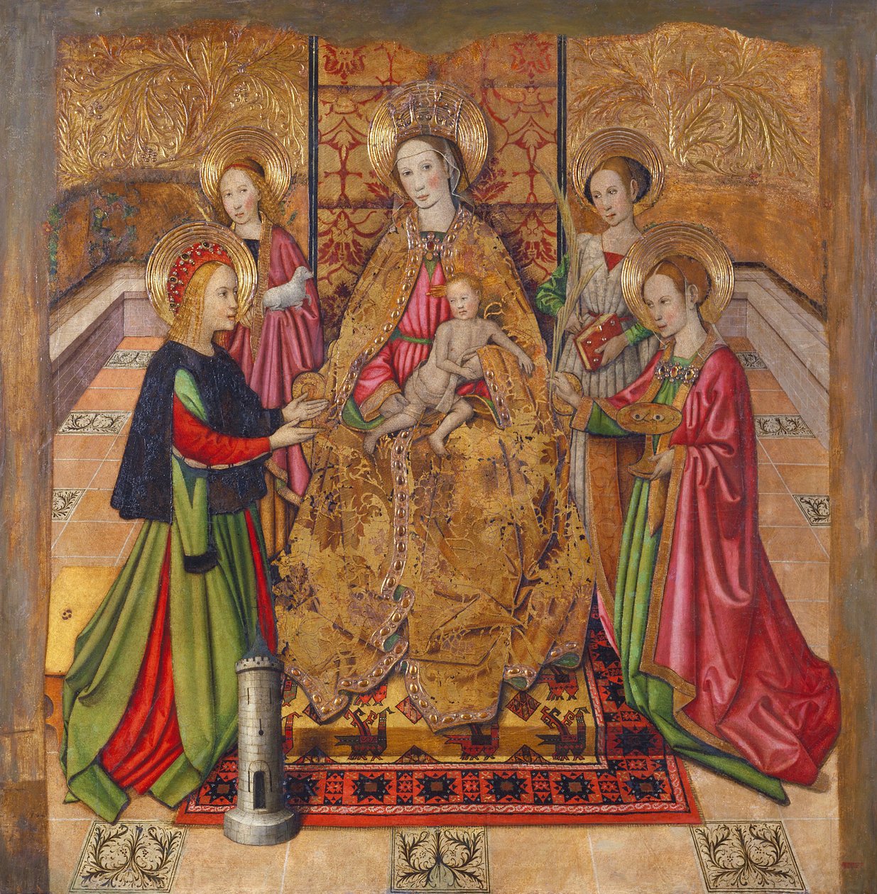 Szűz és szentek alkotó: Jaume Huguet