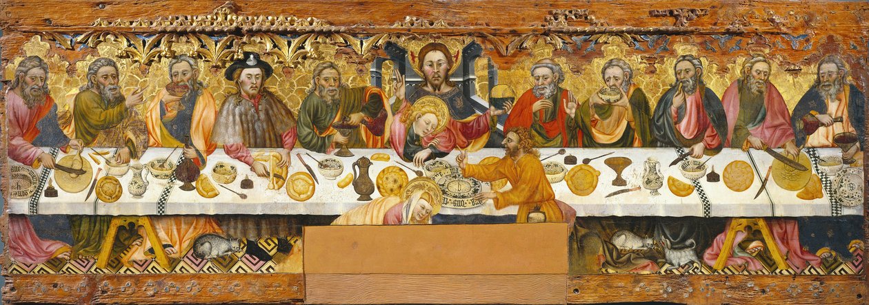 Az utolsó vacsora, 1370-1400 körül (tempera fán) alkotó: Jaume Ferrer