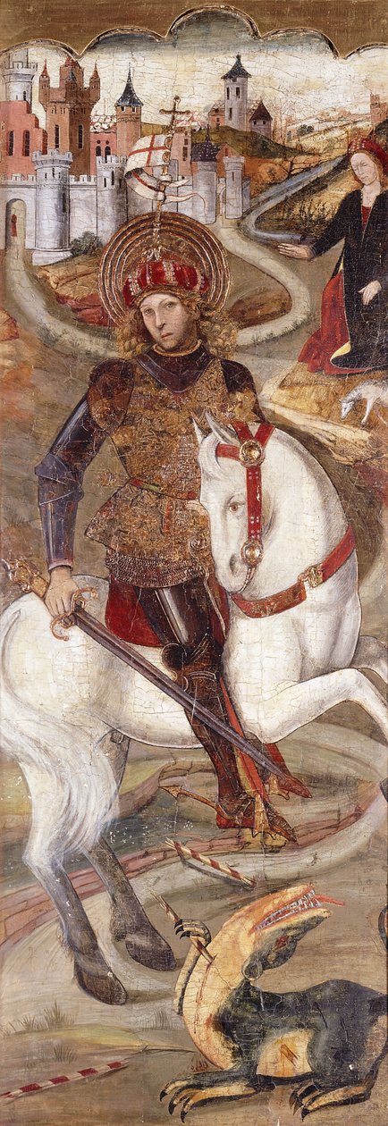 Szent György és a sárkány, alkotó: Jaume Huguet