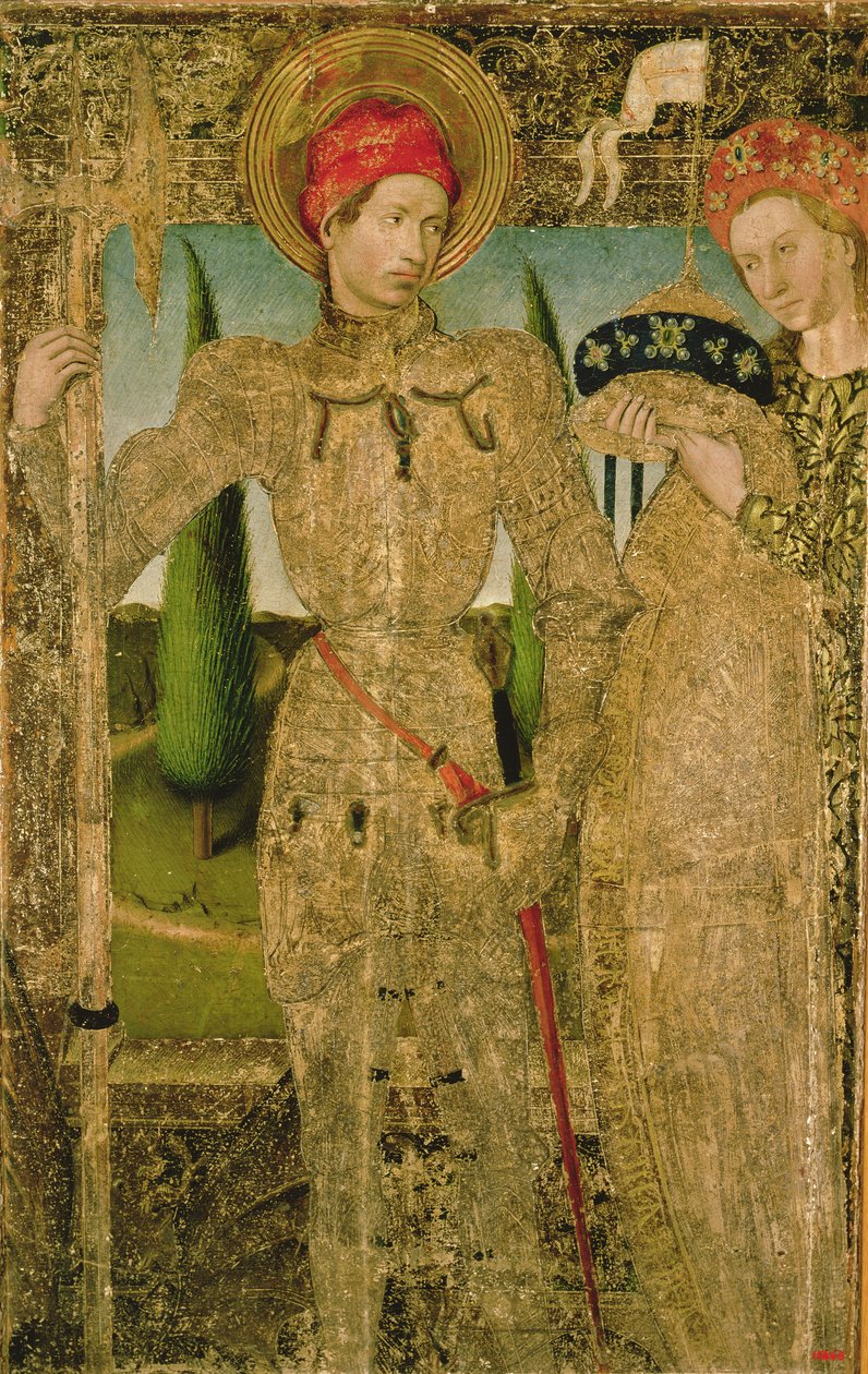Szent György és a hercegnő, 1448 alkotó: Jaume Huguet