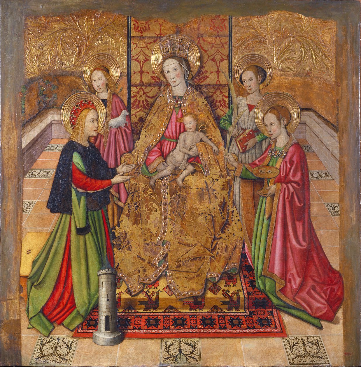 Szűz és szentek alkotó: Jaume Huguet