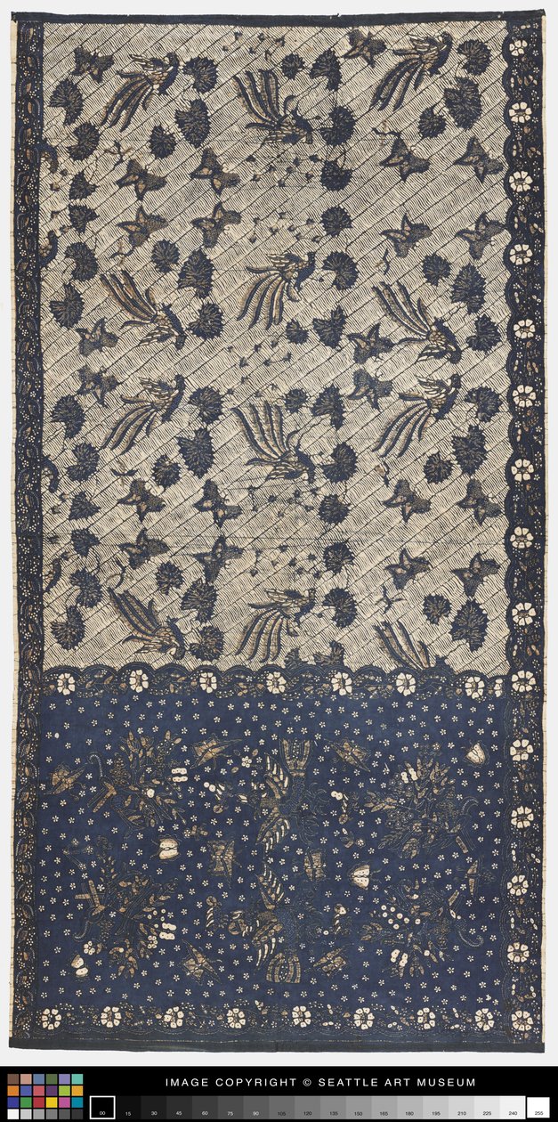 sarong (kain kapala) alkotó: Javanese School