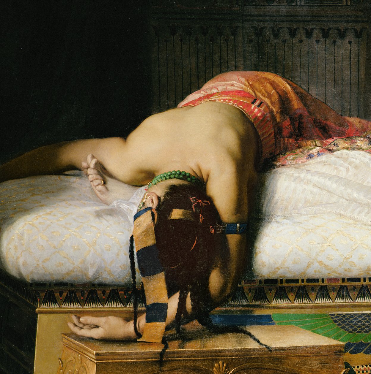 Kleopátra halála, 1874 (26262 részlet) alkotó: Jean Andre Rixens