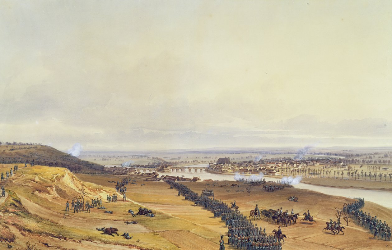 Montereau-i csata, 1814. február 18., 1840 alkotó: Jean Antoine Simeon Fort
