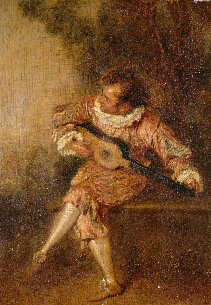 A szerenádok donora (Mezetin) alkotó: Jean Antoine Watteau