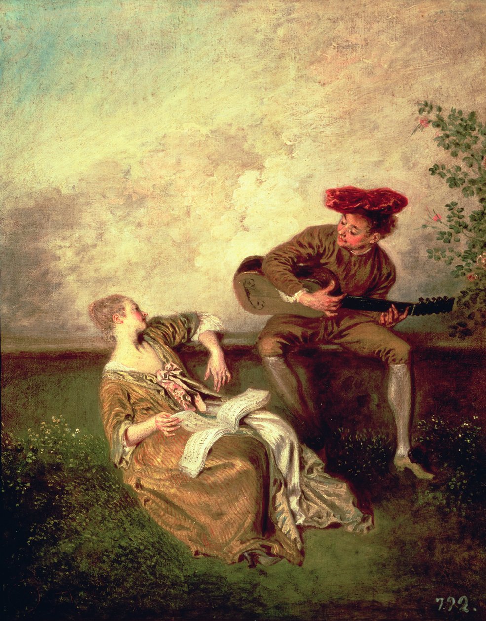 Az Éneklecke alkotó: Jean Antoine Watteau