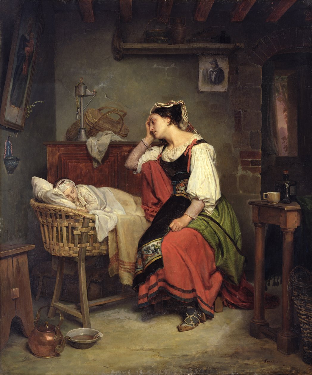 A Beteg Gyermek alkotó: Jean Augustin Franquelin
