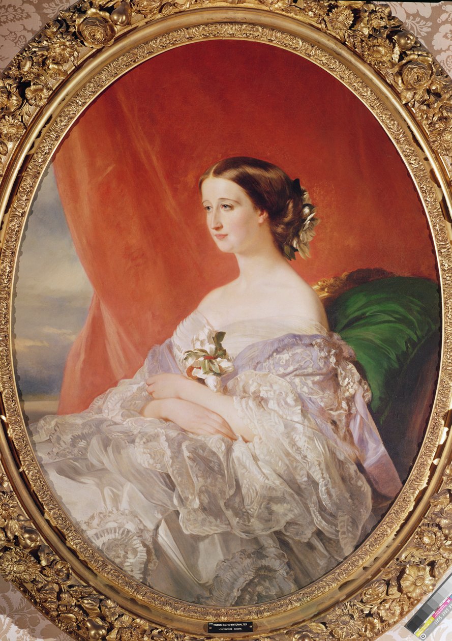 Eugenie császárné (1826-1920) Francois Xavier Winterhalter (1806-73) portréja után alkotó: Jean Baptiste Ange Tissier